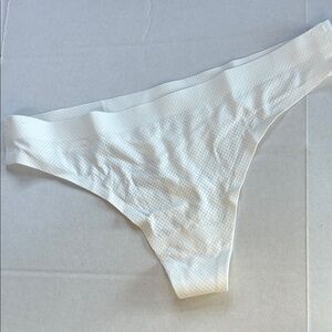 laser cut panties thong White XS